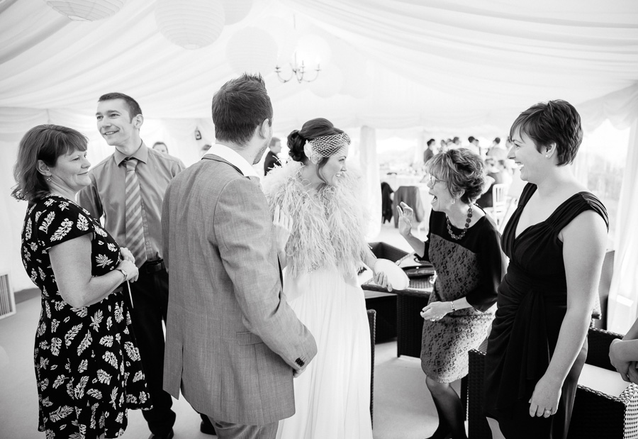 Black and white wedding