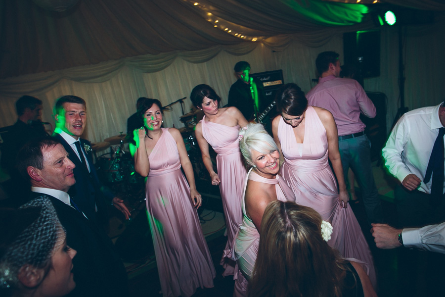 bridesmaids dancing