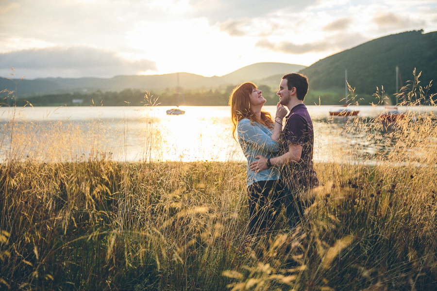 sunset engagement photography