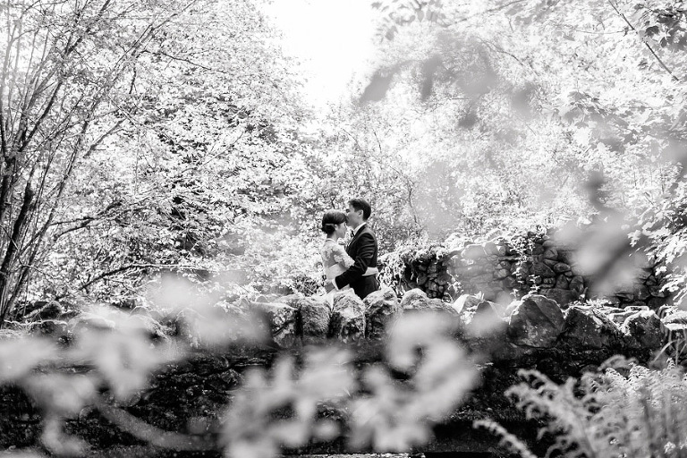 black and white wedding