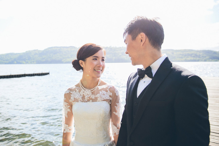 smiling bride