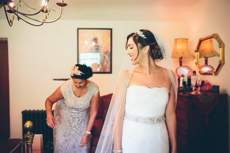 bride smiling wedding photography cumbria