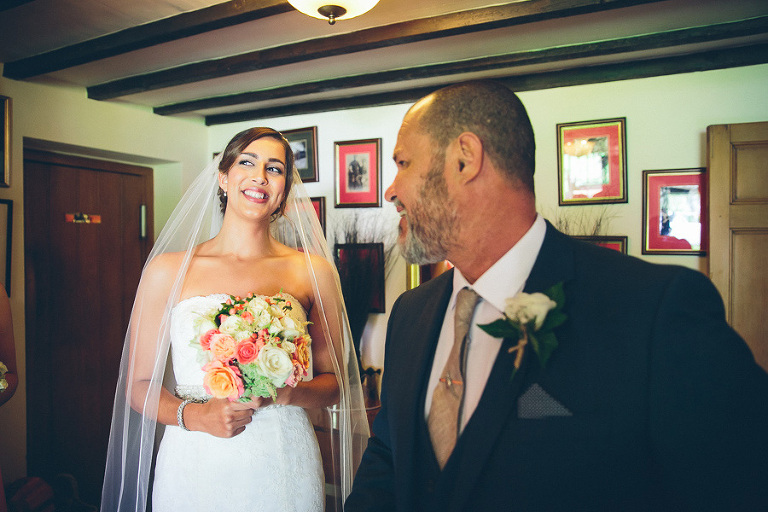smiling bride