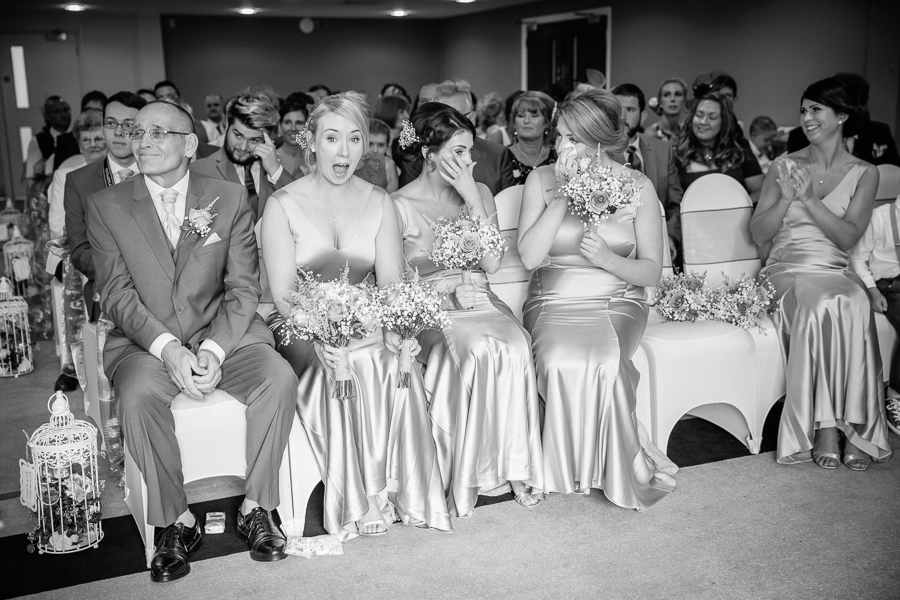 bridesmaids crying