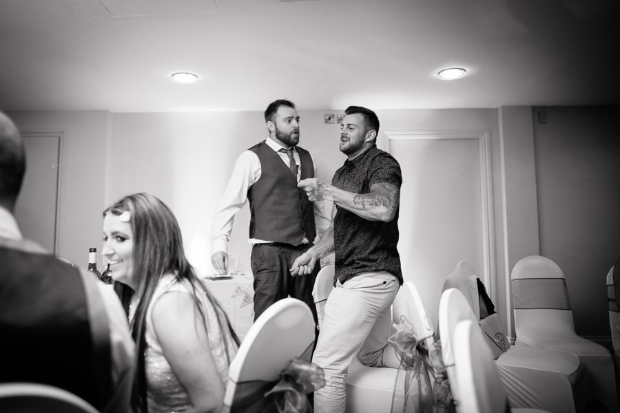 black and white wedding