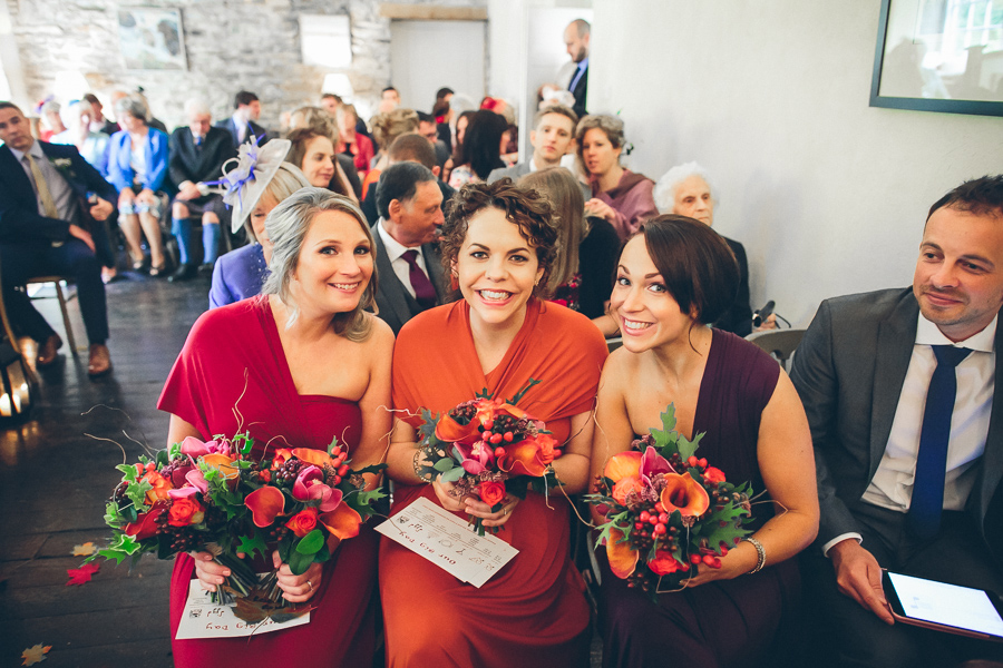 bridesmaids autumn colours