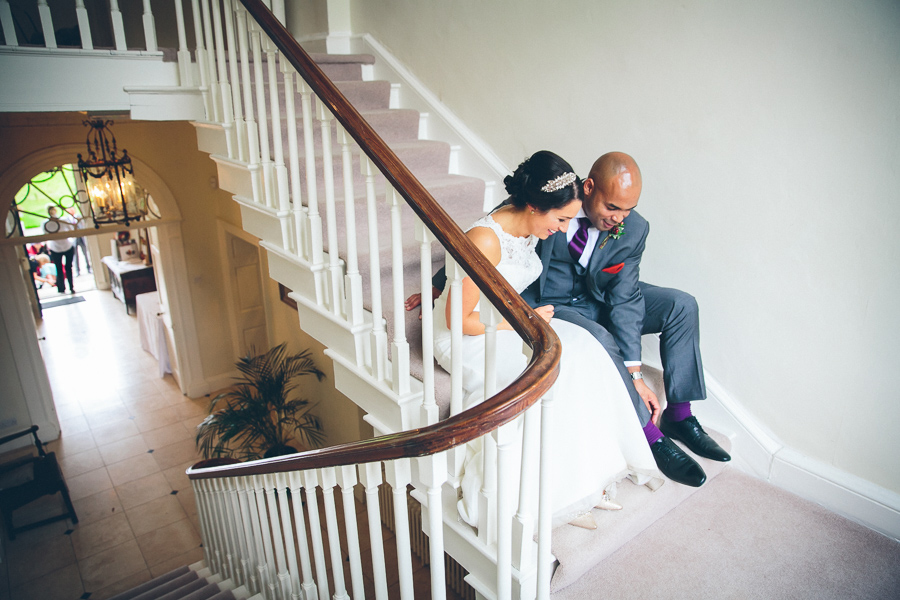Bride and Groom Stairs