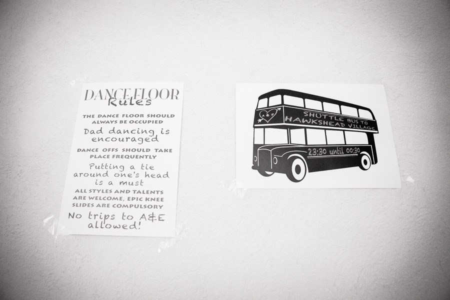 Wedding dancefloor rules
