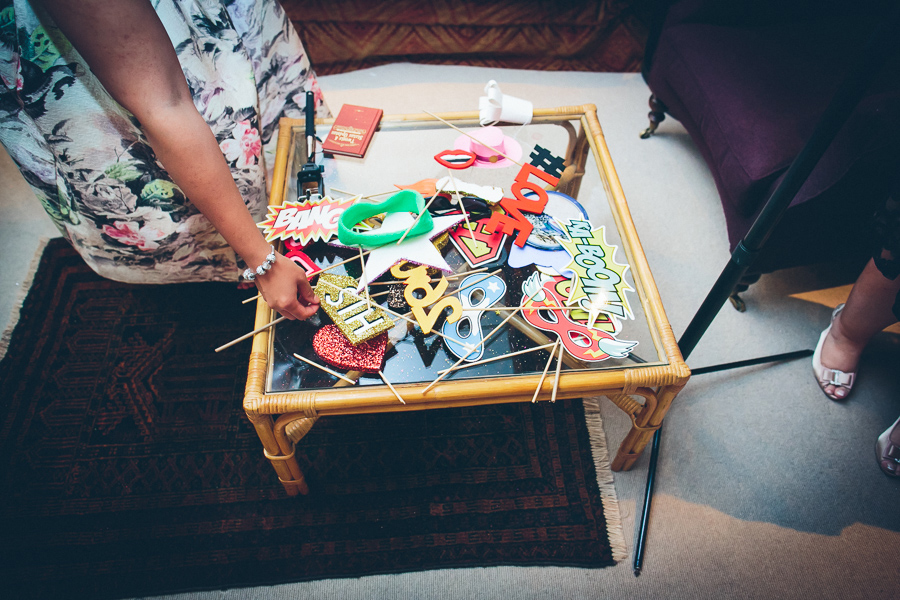 Photobooth props wedding