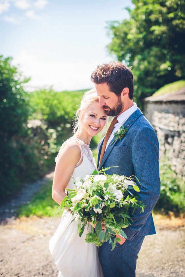 bride and groom portrait