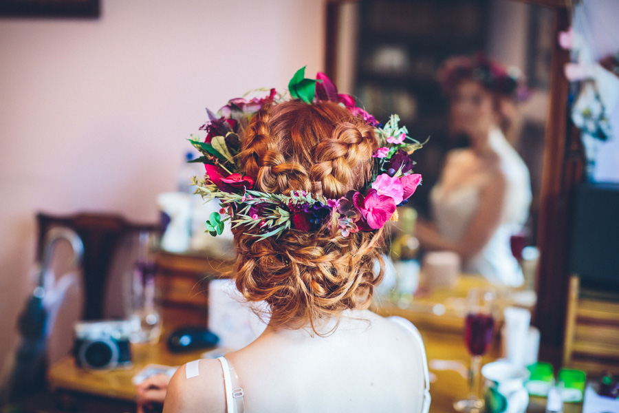 Bridal Flower Garland - Beecham Photography
