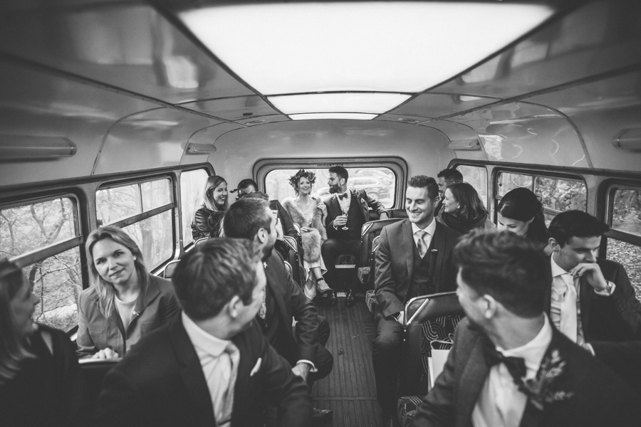 Double Decker Wedding Bus - Ashton Memorial - Beecham Photography