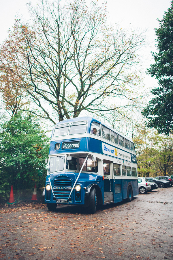 Wedding Bus - Ashton Memorial - Beecham Photography