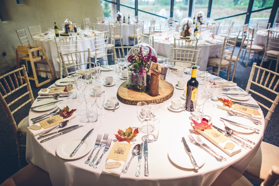 Autumn Wedding Table Layout - Beecham Photography