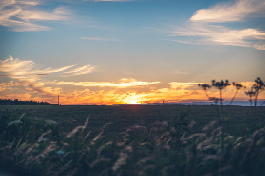 wedding sunset